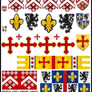 Early Medieval Heraldry Set.