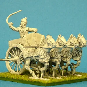 Persian 4 Horse Scythed Chariot.