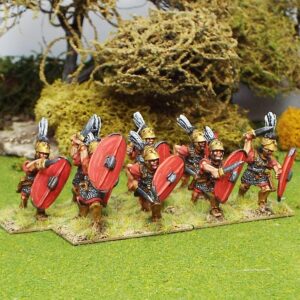 Triarii with sword attacking.