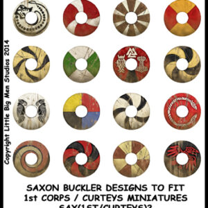 Early Saxon shield decals transfers