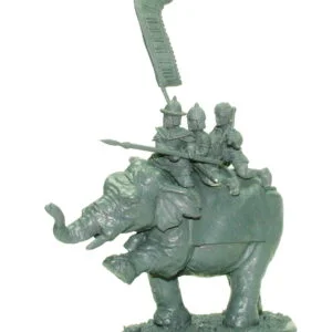 Command elephant ,Noble with spear.