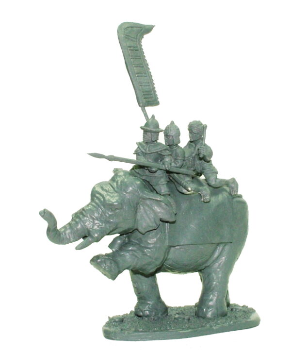 Command elephant ,Noble with spear.