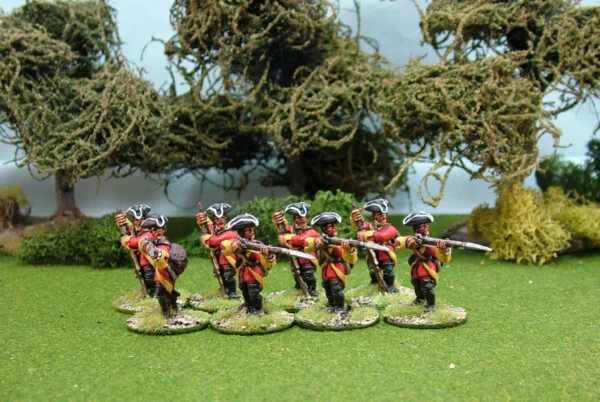 Seven Years War British firing line.