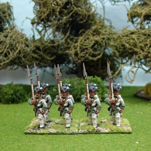 Seven Years War French Infantry Marching.