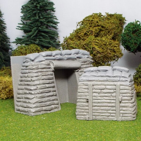 Sand Bagged features and Personal Shelter.