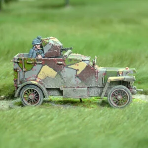 Peugeot Armoured Car with Machine Gun.