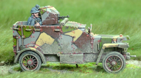 Peugeot Armoured Car with Machine Gun.