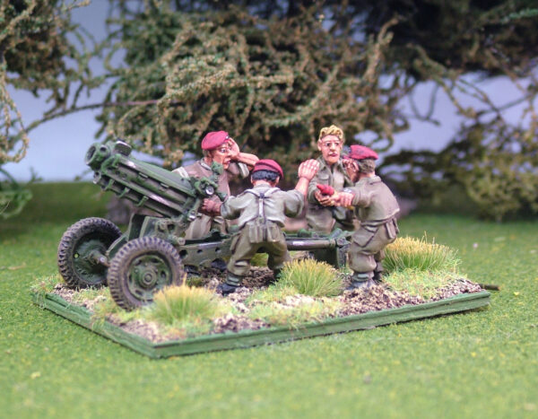 British Airborne 75mm Howitzer and crew.