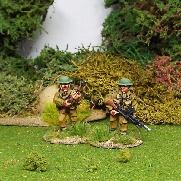 2 man Bren Gun Team advancing.