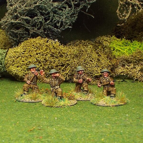 British 6ld Anti Tank Gun Crew 4 Figures