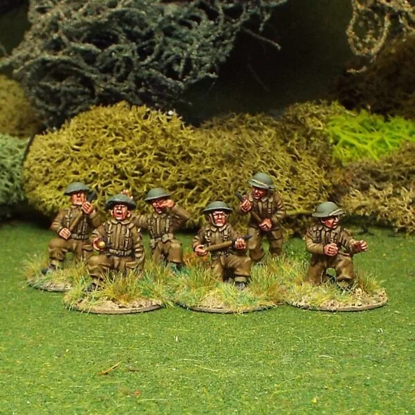 British 6ld Anti Tank Gun Crew 6 Figures