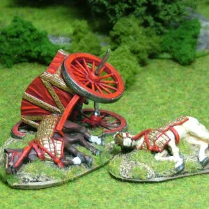 Wrecked scythed chariot