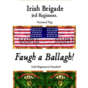 Irish Brigade. 3rd Regiment, National Flag, Regimental Colour