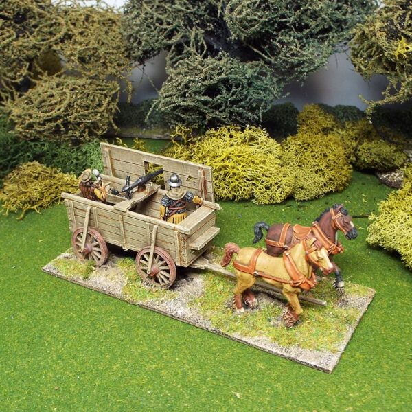 Artillery War Wagon with Loop Holed Defence Hoarding