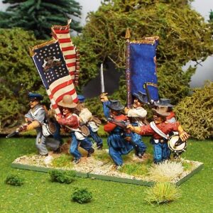 US Volunteers Command advancing or charging.