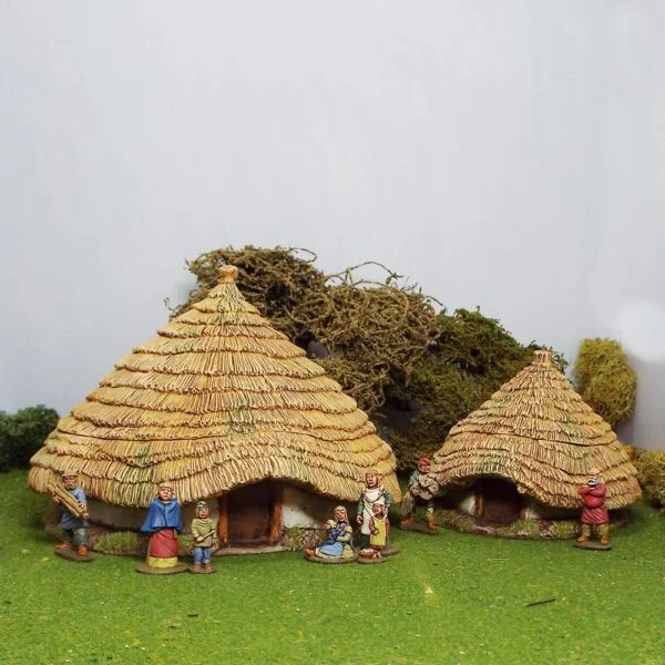 Ancient or Dark Age roundhouses.