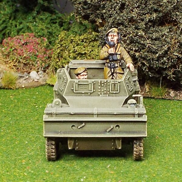 Daimler Dingo Scout Car MKII with driver and standing commander.