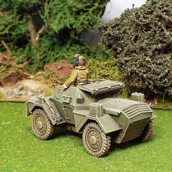 Daimler Dingo Scout Car MKII with driver and standing commander.