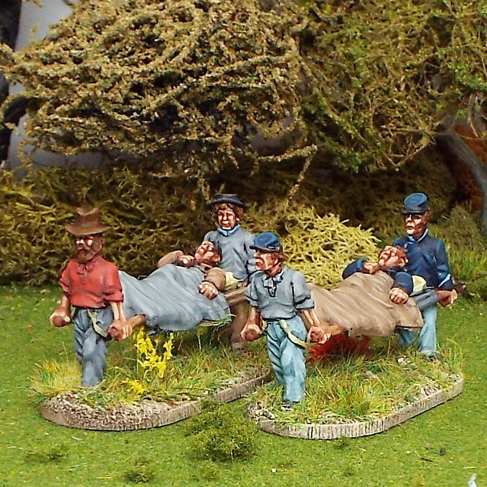 28mm American Civil War Stretcher Bearers.