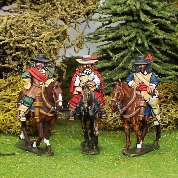 Mounted Officers Wearing Soft Brimmed Hats.