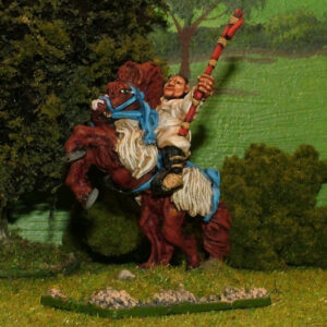 Monk Mounted Hero on Rearing Horse.