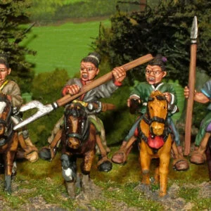 Light cavalry with javelins-spears.