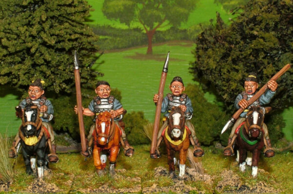 Light cavalry with javelins-spear in light armour.