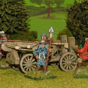 Bolt thrower (on wheeled cart) with 4 crew.