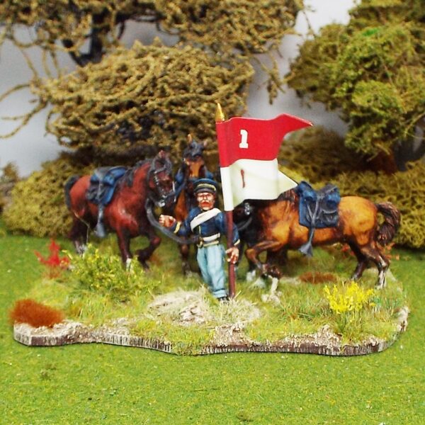 United States Dragoon Standard Bearer Horse holder.