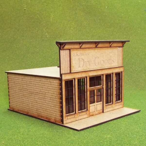 Dry Goods Store with Flat Roof.