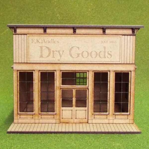 Dry Goods Store with Flat Roof.