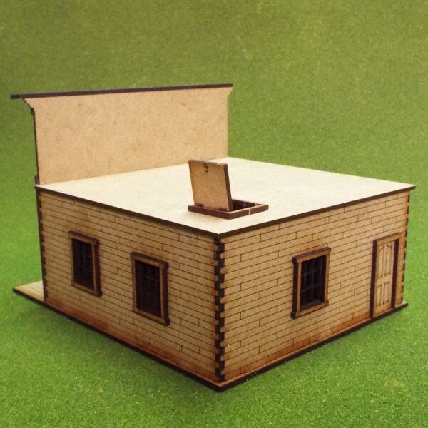 Dry Goods Store with Flat Roof.