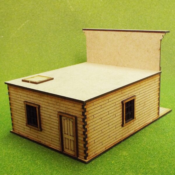 Bank with Flat Roof.