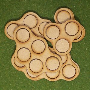 Skirmish Trays 07 – For 25mm discs 5mm Frame.