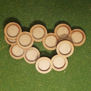 Skirmish Trays 01 – For 20mm discs 5mm Frame.