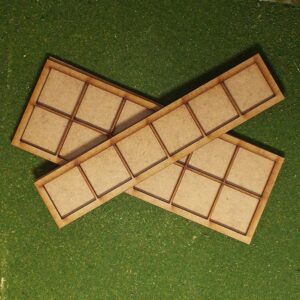MT08 Regular Movement Trays – 20mm square bases 5mm frame round corners.
