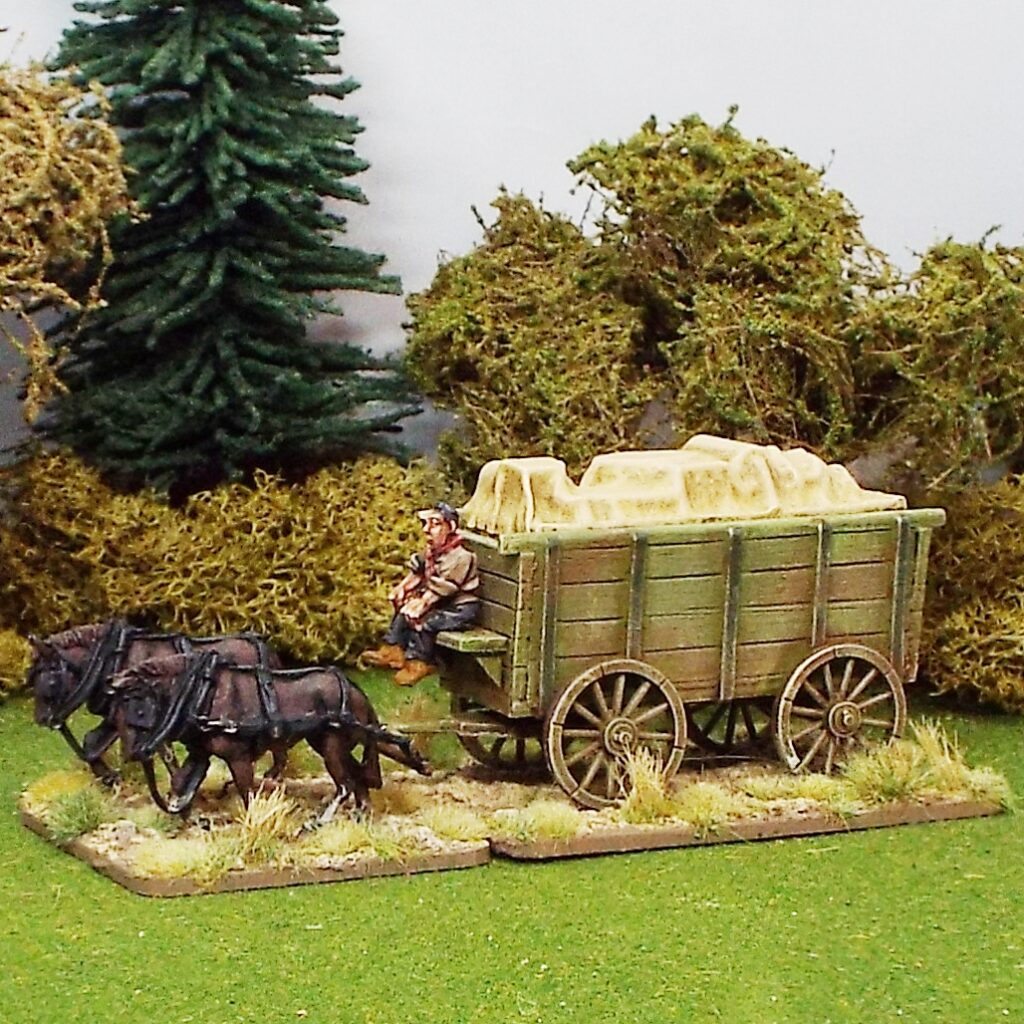 Small Supply Wagon with Covered Crates