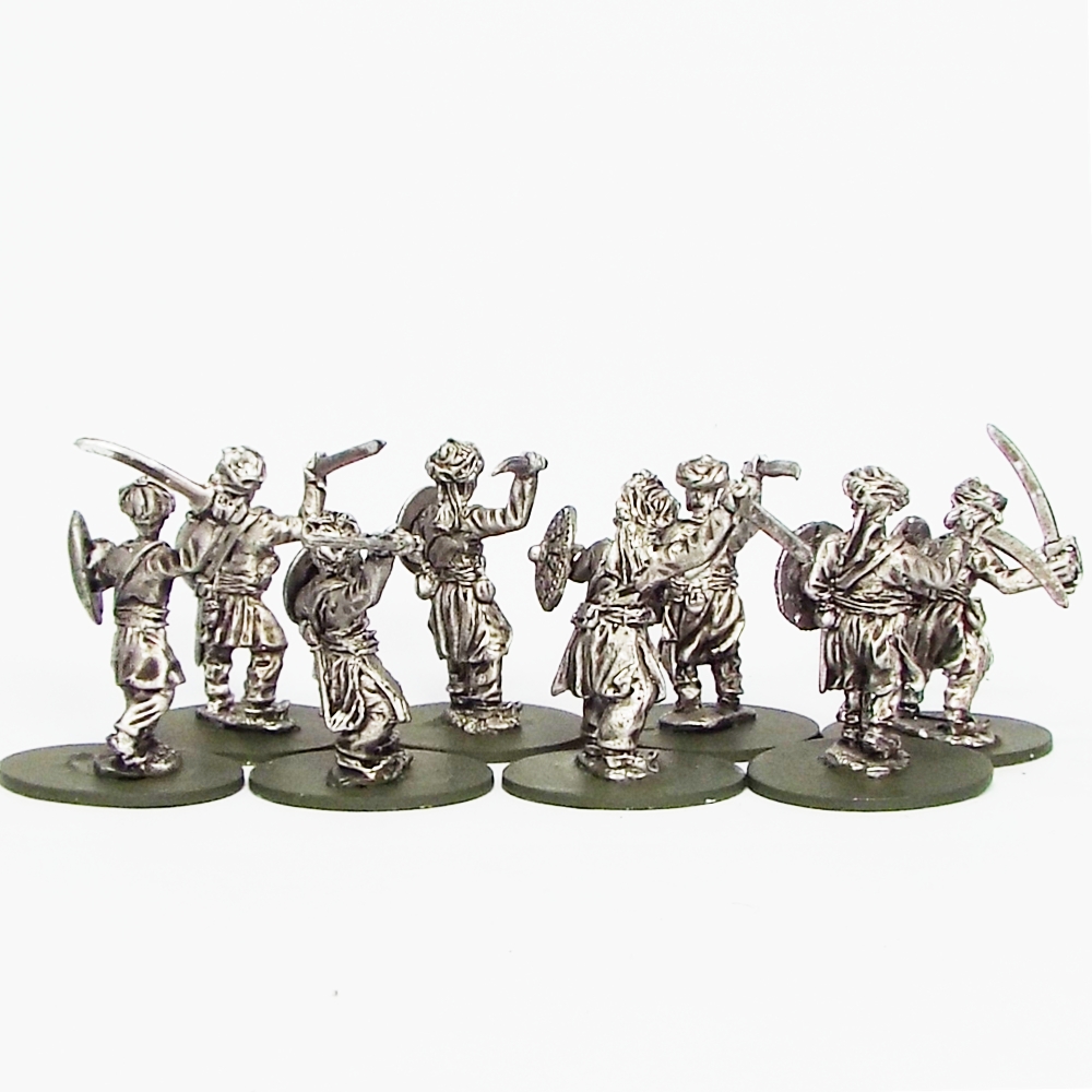 Indian native irregulars with swords and shields.
