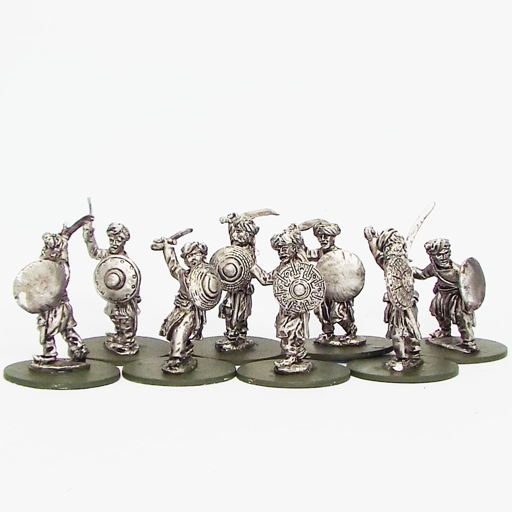 Indian native irregulars with swords and shields.