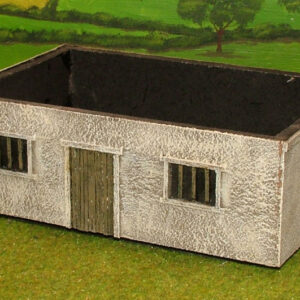 Ground floor-Single door front and back with barred window.
