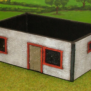 Ground floor-Single door front and back with lattice windows.