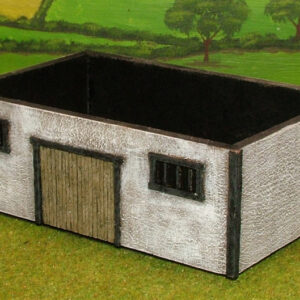 Ground floor-Double front door, single back door with barred windows.