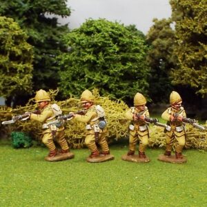 British Infantry Charging Levelled Rifle.