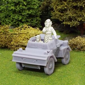 1/56 Daimler Dingo Scout Car MKII with driver and standing commander.