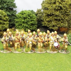 British Infantry Battalion Advancing and Charging.