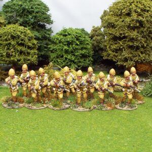 British Infantry Section Advancing and Charging.